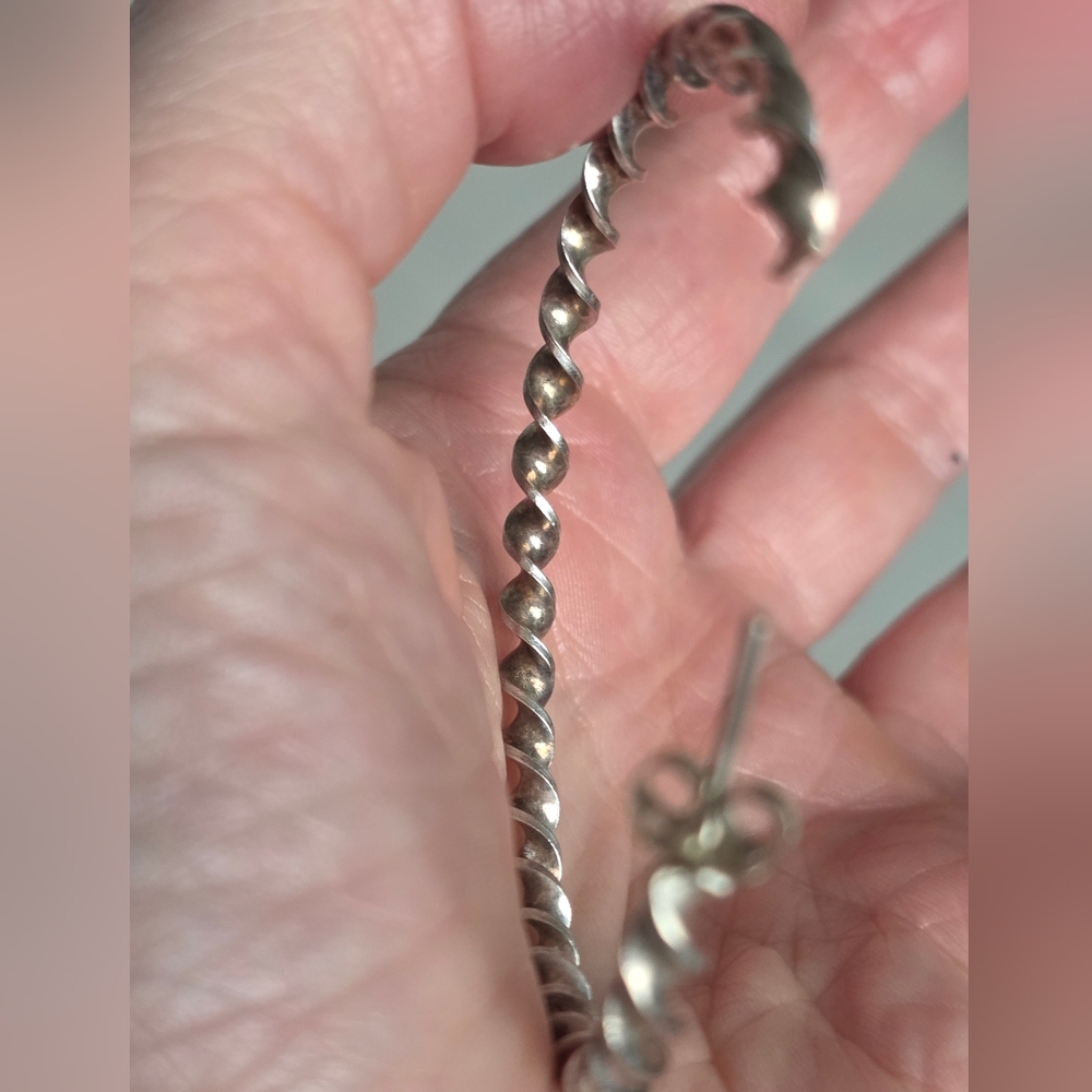 Large Solid Sterling Silver Tested 925 2 3/8 Inch… - image 5